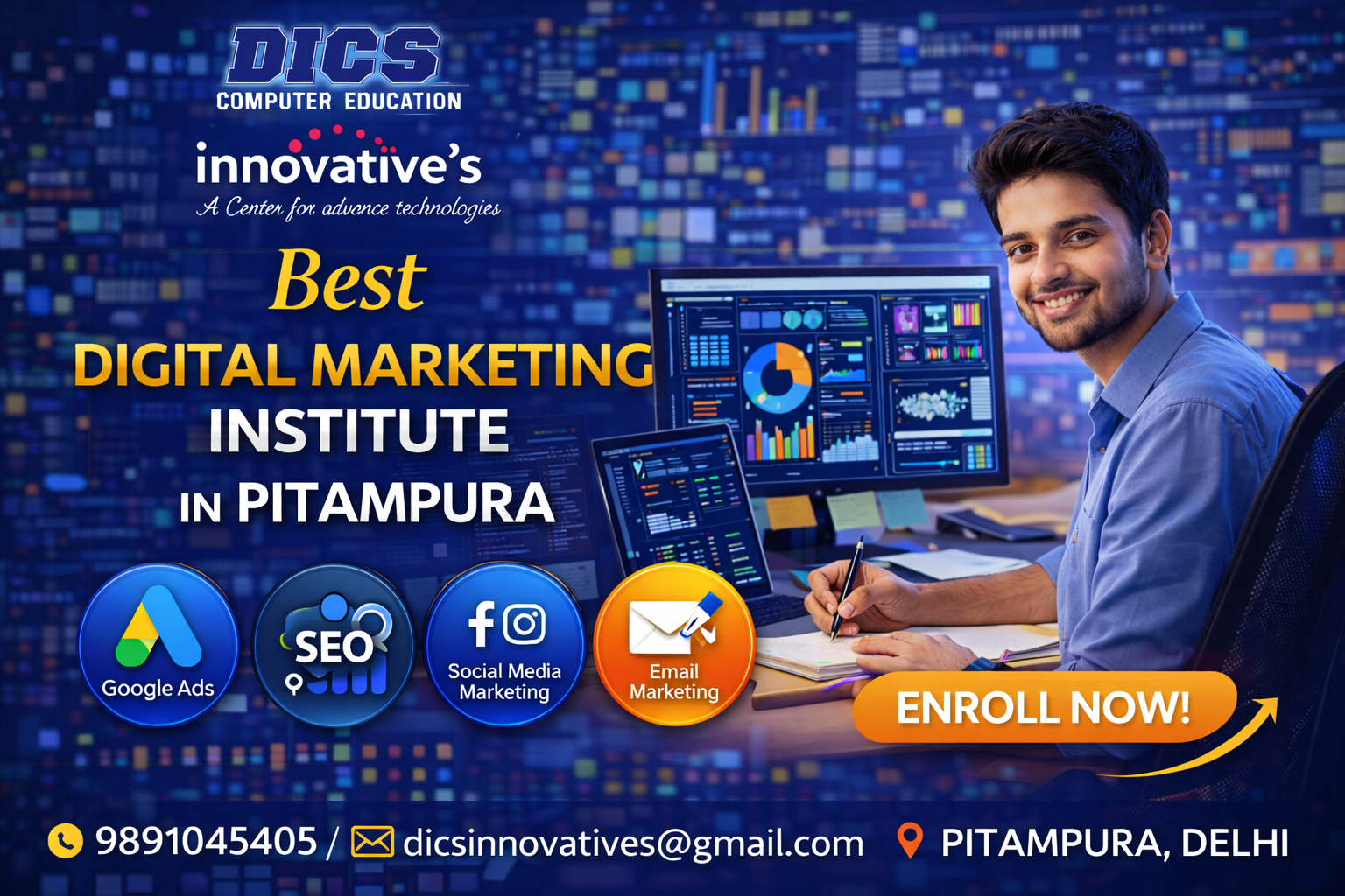 Best Digital Marketing Institute in Pitampura | DICS Innovatives