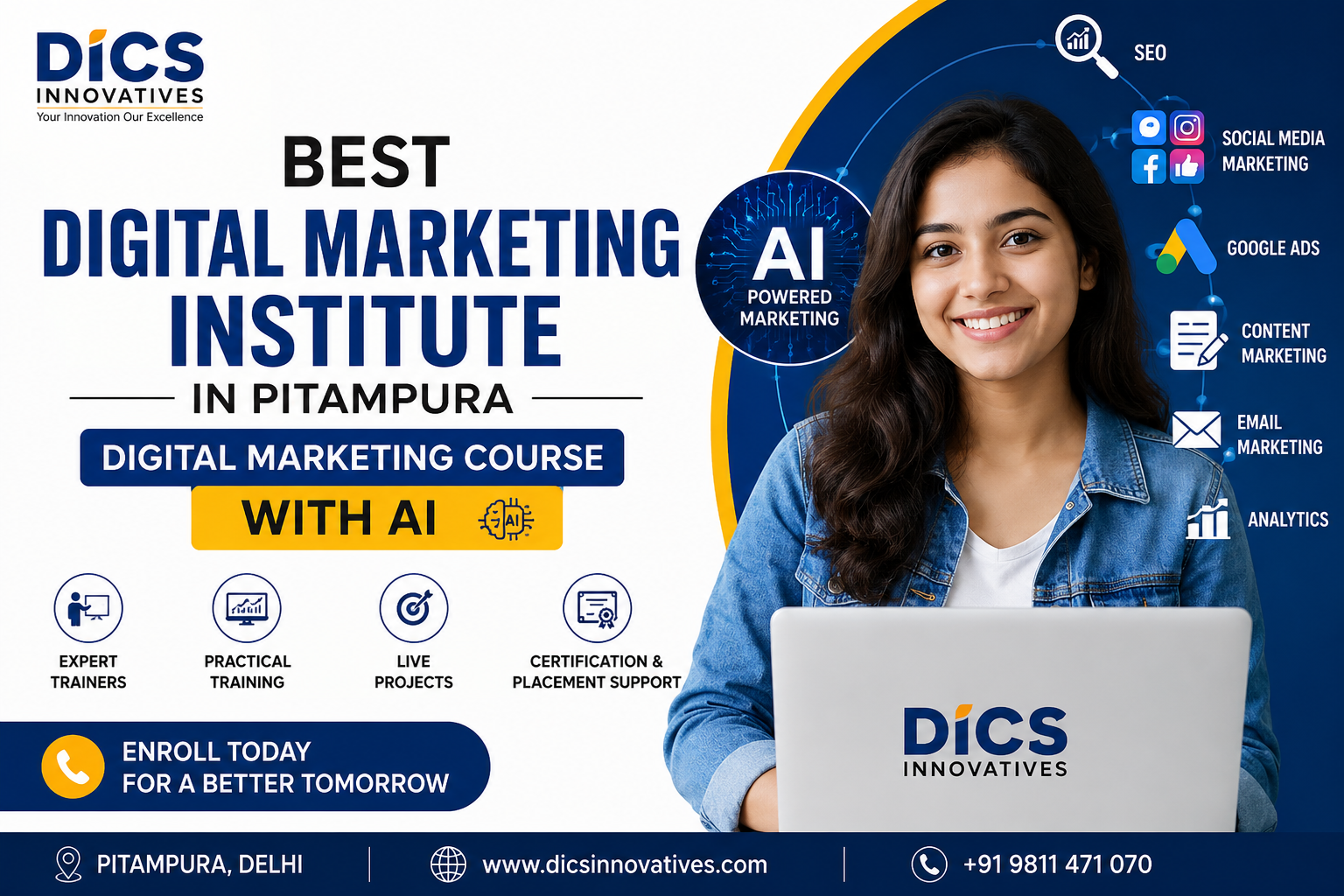 Digital Marketing Course with AI at DICS Innovatives