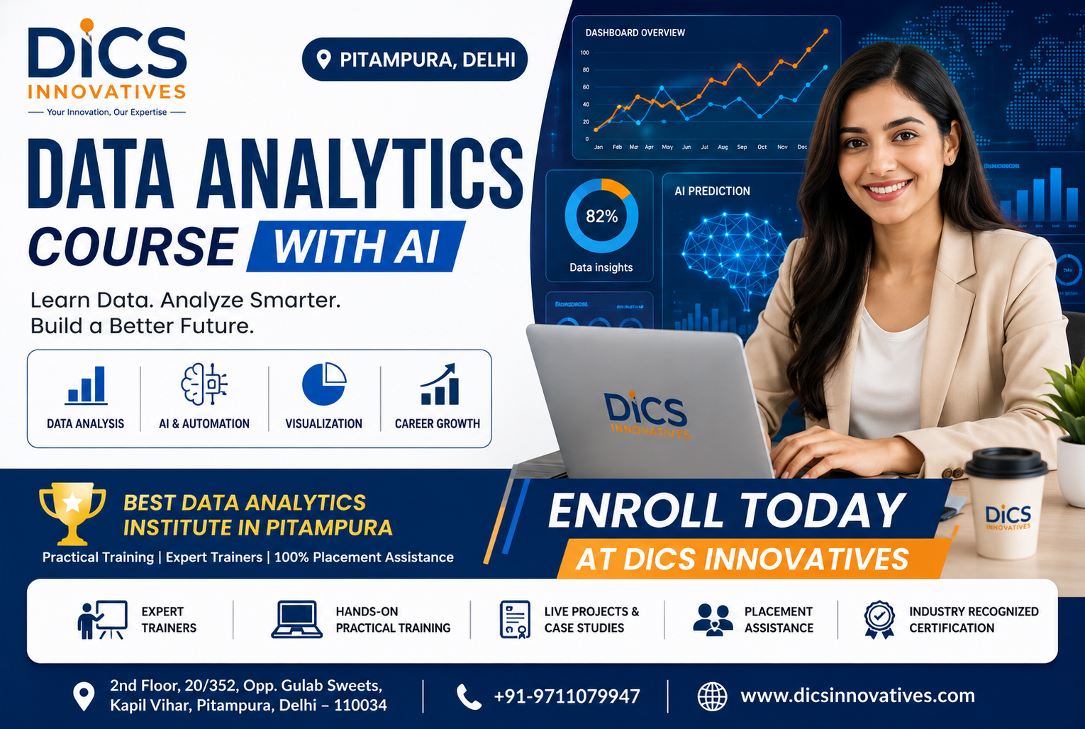 Learn Data Analytics Course with AI in Pitampura