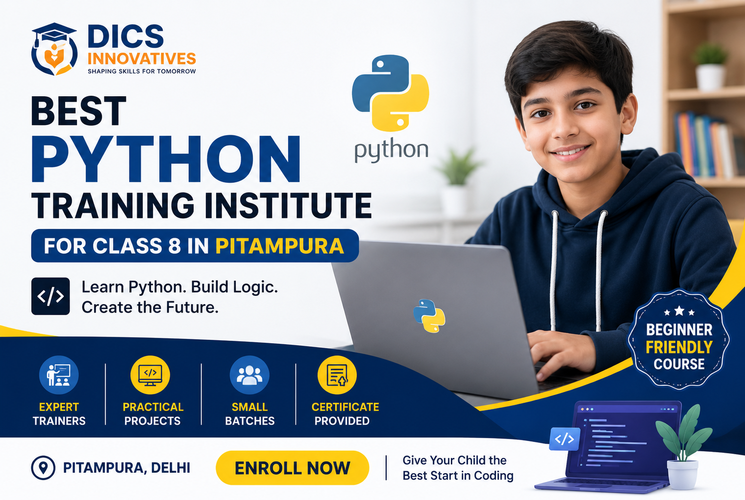Best Python Training Institute for Class 8 in Pitampura