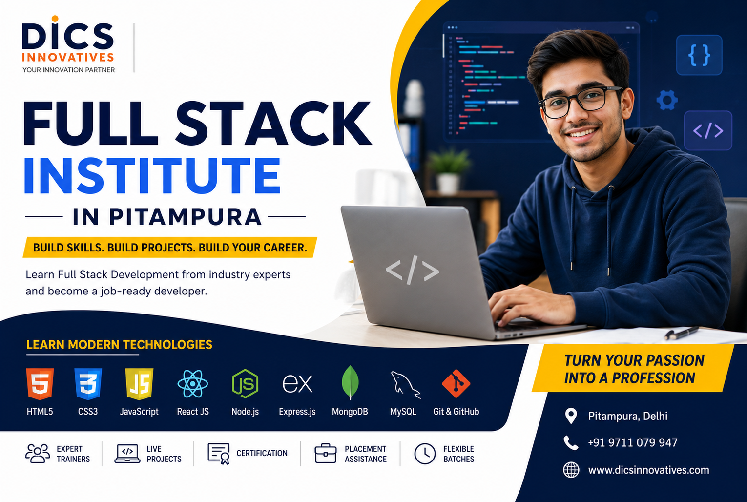 Full Stack Institute in Pitampura – DICS Innovatives