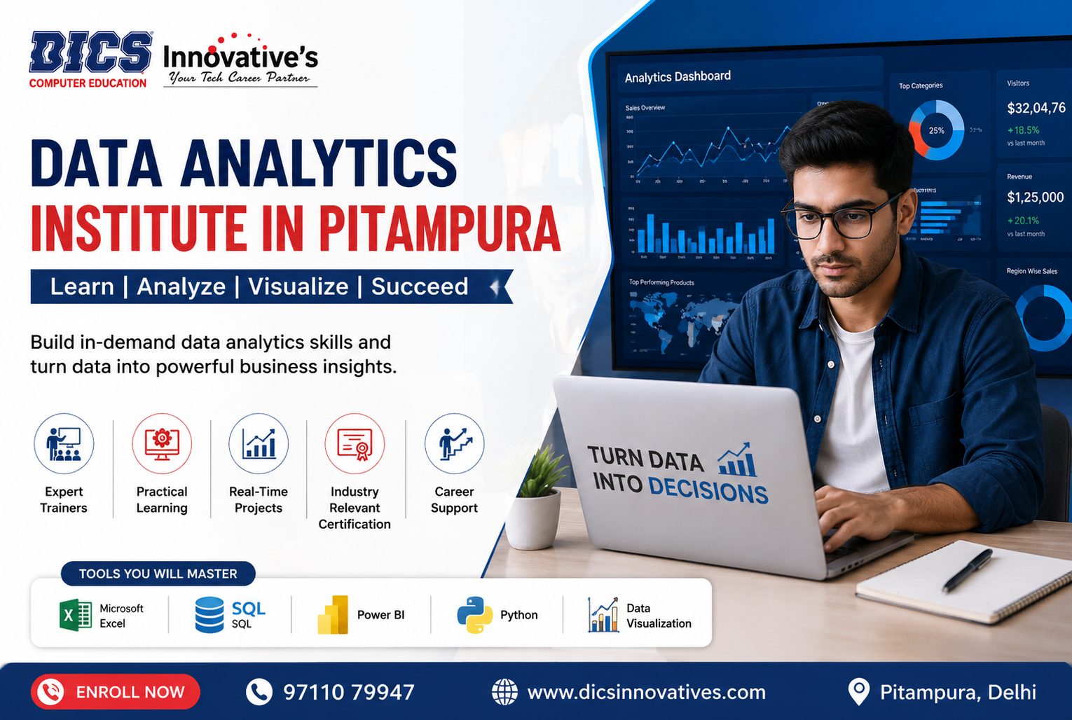 Learn Skill Data Analytics Institute in Pitampura