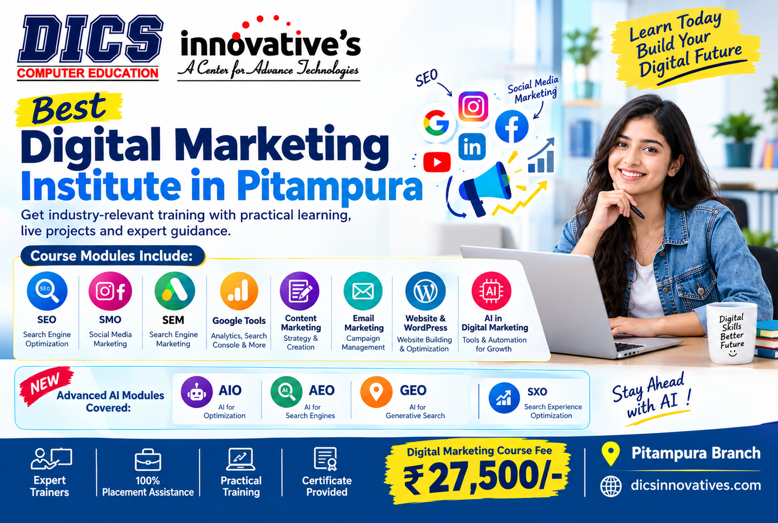 Best Digital Marketing Institute in Pitampura