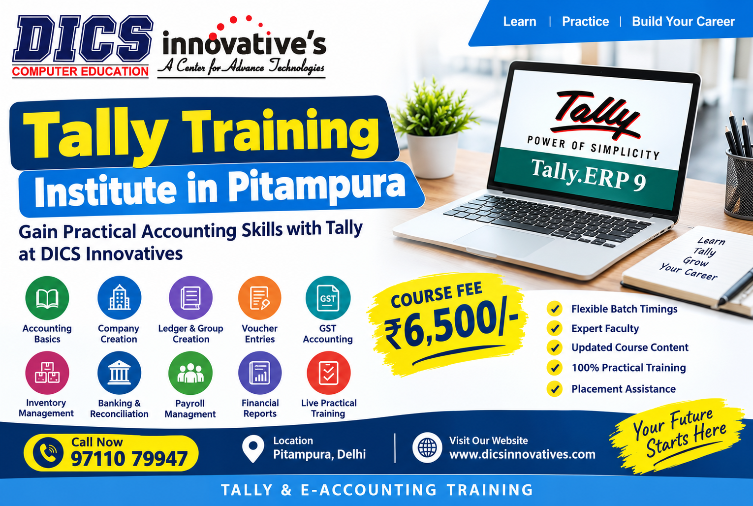 Tally Training Institute in Pitampura – DICS Innovatives